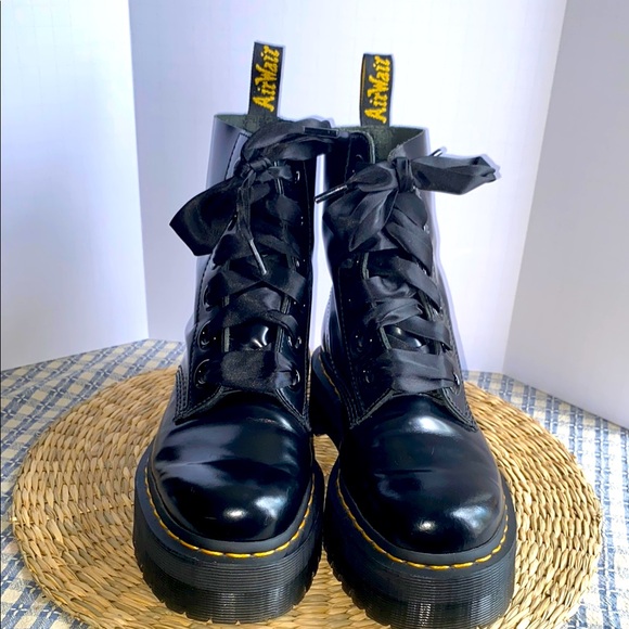 Martens Shoes Molly Womens Doc Martin Leather Platform